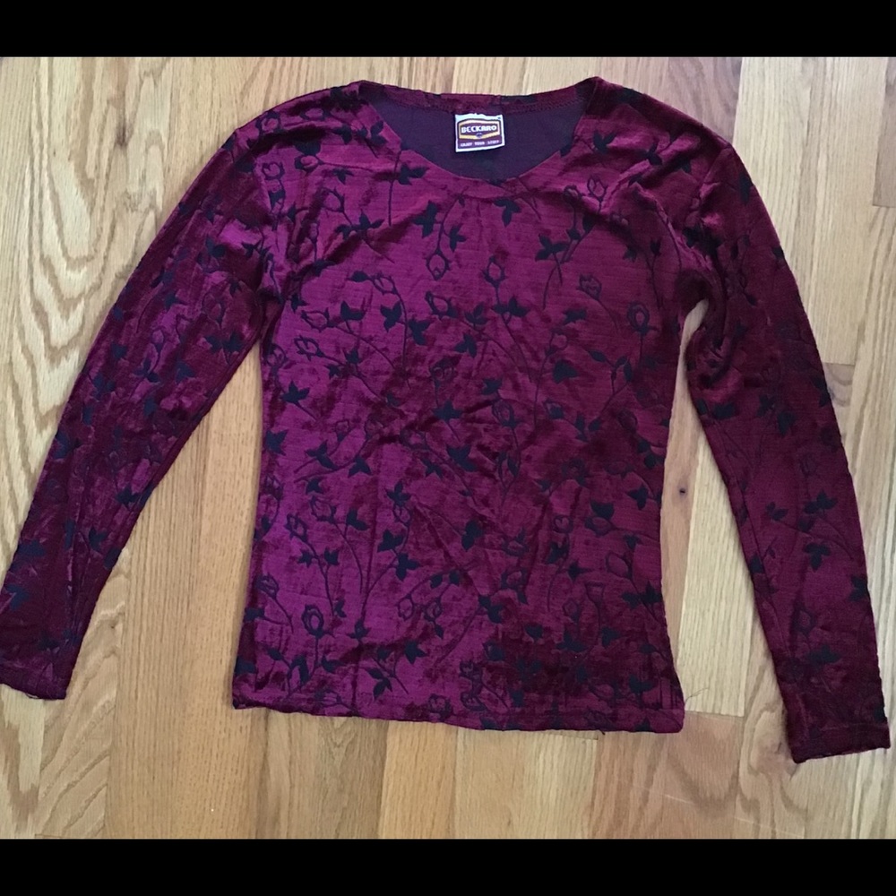 Velour texture top
